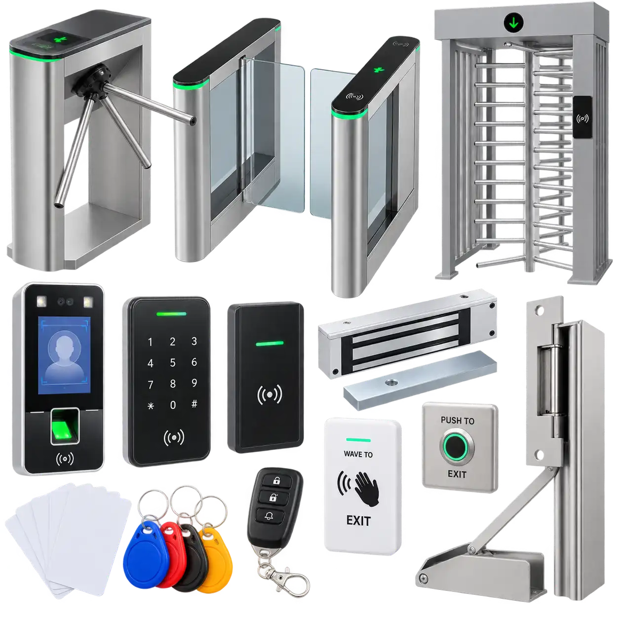 Access-controlled entry system for secure door management